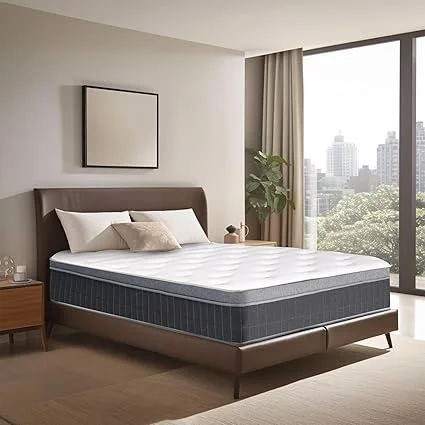 Tnahsbf queen mattress with cooling gel memory foam layer