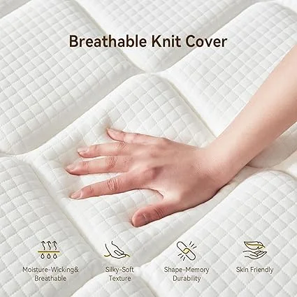 Fiberglass-free, CertiPUR-US certified Topllen mattress in a box