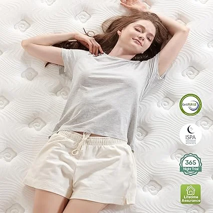 TQX CertiPUR-US certified, fiberglass free queen mattress in a box