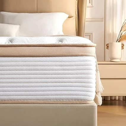 TQX queen mattress dimensions showing 12-inch support layers and construction