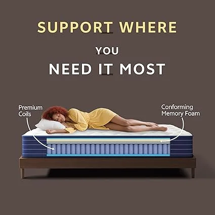 Fiberglass free and CertiPUR-US certified full mattress by Traumliebe