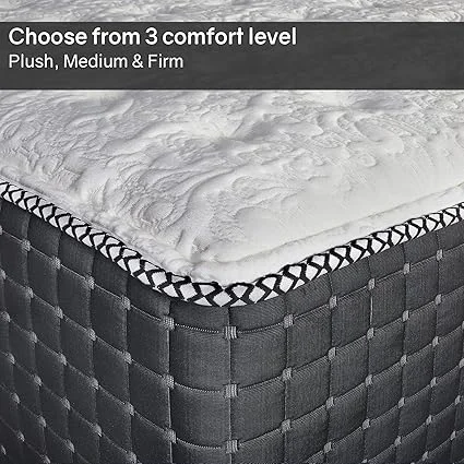 Treaton foam encased mattress for pressure relief with a quilted top in queen size