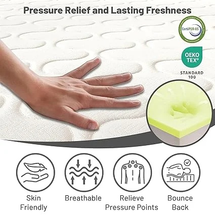 Treaton white mattress in Full XL dimensions 54 by 80 inches