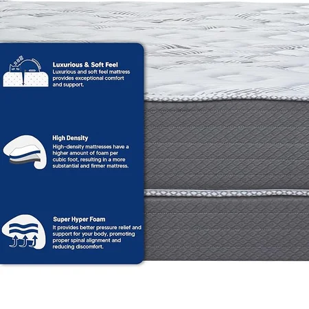 Treaton mink colored double sided mattress perfect for bedroom