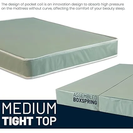 Comfortable sleep support from Treaton queen mattress with pocket coil technology