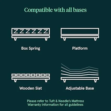 Queen size adaptive foam sleep surface designed for comfort and support
