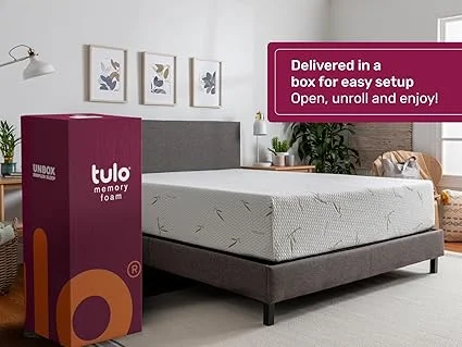 CertiPUR-US certified Tulo memory foam mattress with breathable design