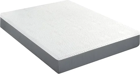 Twin size gel infused mattress providing pressure relief and support