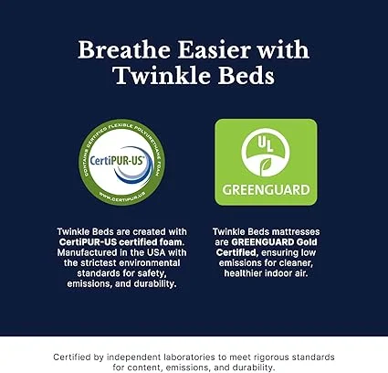 Twinkle Beds queen size mattress delivered conveniently in a box