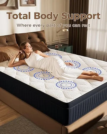 Motion isolation and breathable 3D jacquard knit on TXO Queen mattress