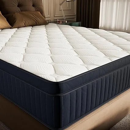 TXO Queen mattress with 14-inch medium feel and fiberglass-free design