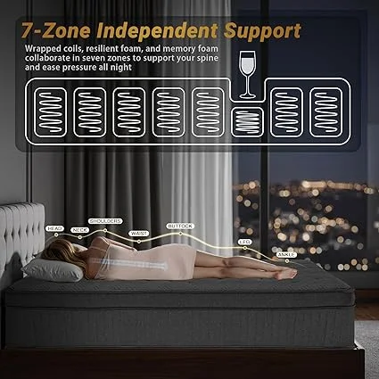 UNZIPE twin mattress in a box with 100-night trial guarantee
