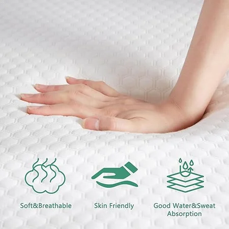 Charcoal infused memory foam mattress designed for king bed frames
