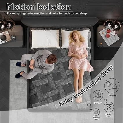 Veladream 12-inch fiberglass-free mattress for safe sleeping