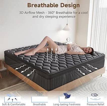 CertiPUR-US certified VERHOPE mattress in compressed box