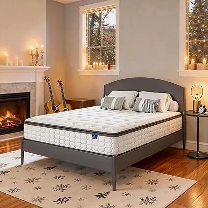 Vesgantti 10-inch hybrid mattress with pocket coil support system