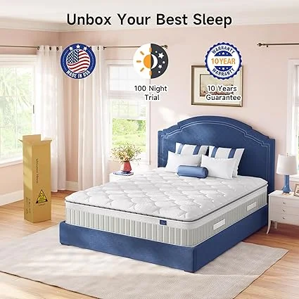 Plush comfort mattress that complements any bedroom decor style