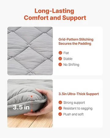 VEVOR futon with storage bag, great for dorm rooms and compact living