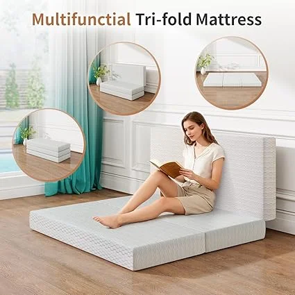 Vipbear floor bed mattress set up in RV for camping and travel use