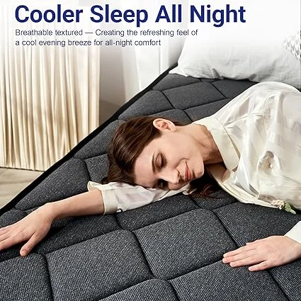 Vipbear king mattress measuring 80 inches long by 76 inches wide by 14 inches thick