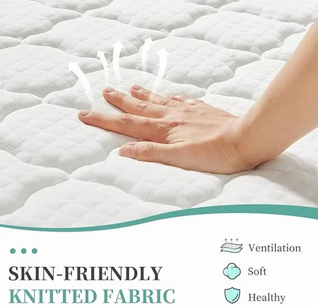 VQRlife memory foam mattress contouring to body for pressure point relief