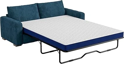 Wellynap 4 inch gel memory foam sofa mattress on queen sleeper sofa