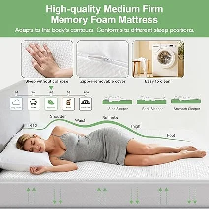 WEUP mattress in a box, easy to unbox and set up for full size bed frames