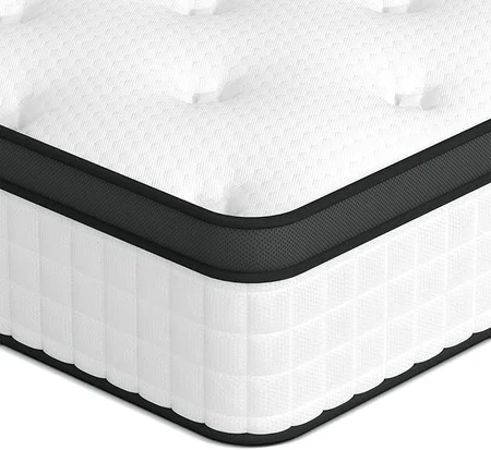 Cross-section showing Wowttrelax memory foam and pocket spring layers