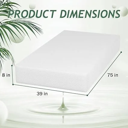 Close-up of gel-infused memory foam providing pressure relief and medium firm support