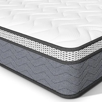 XANGLO 14 inch king size hybrid mattress in a box, unboxed and ready for use