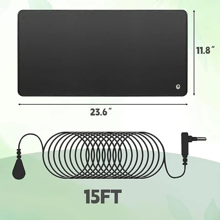 Conductive grounding pad by YEOUMIAR for feet and back pain reduction