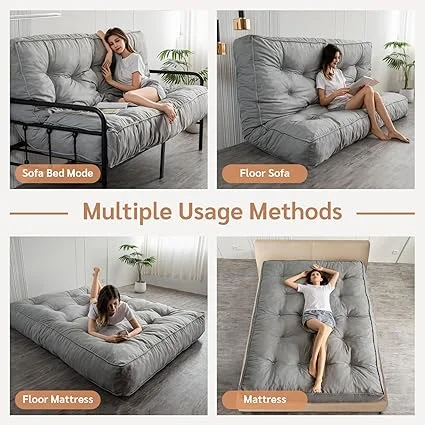 YOSHOOT full size floor mattress measuring 54 by 75 inches