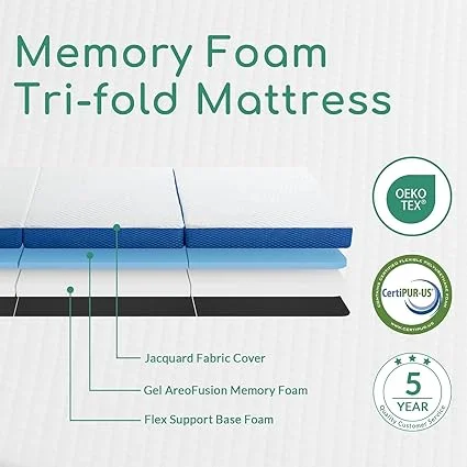 yoyomax tri-fold floor bed setup for RV and camping use
