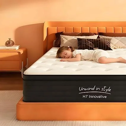 YskdhfczQ twin hybrid mattress with memory foam and pocket springs