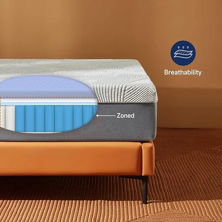 Unboxing Z-hom full-size hybrid spring mattress with easy setup