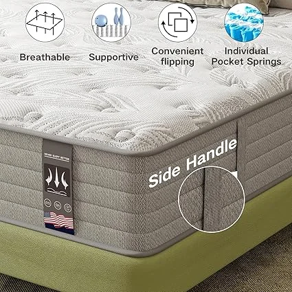 12 inch thick hybrid mattress perfect for Twin XL bed frames