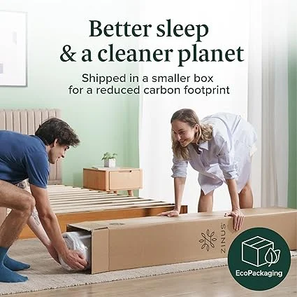 Unboxing and setup of Zinus 12 inch queen mattress