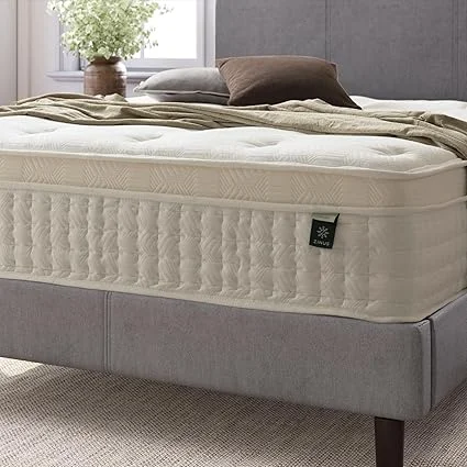 13 inch Zinus hybrid mattress providing support and comfort