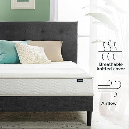 Zinus durable support foam and spring hybrid mattress