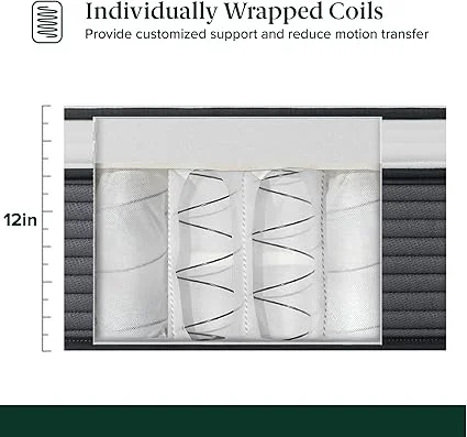 ZINUS queen mattress compressed in box for easy delivery and setup