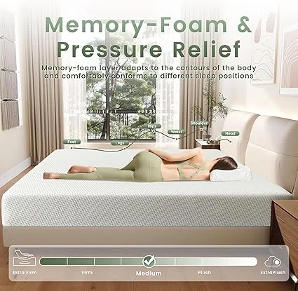 Zyerch twin mattress with no fiberglass, safe for children's beds