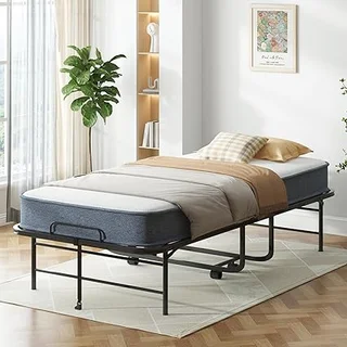 ADOWORE single rollaway bed with foam mattress for adults