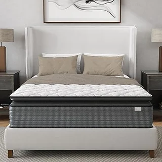 AnoYishev 14-inch memory foam hybrid king mattress in compressed box