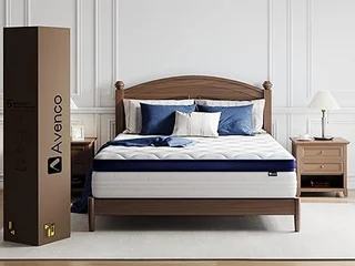 Avenco King mattress being unboxed from its compact shipping box