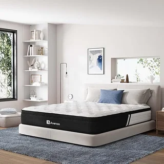 Avenco 12-inch king hybrid mattress with foam layers