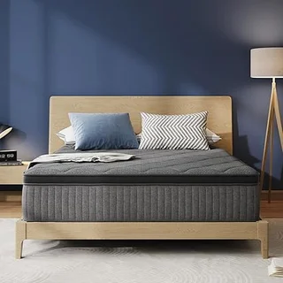 Avenco 12-inch hybrid queen mattress with Smarts™ coil and gel memory foam layers