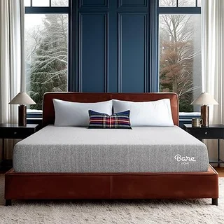 Bare Home queen size mattress with relaxed firm memory foam for optimal support