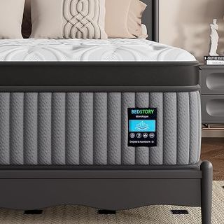 BedStory Firm King hybrid mattress with 7-zone pain relief for deep sleep