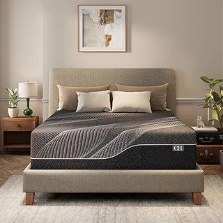 CH CHARME HOUSE bamboo-charcoal memory foam mattress for cooling and pressure relief