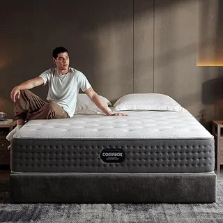 COMFBOX 10 inch twin hybrid mattress with memory foam layers